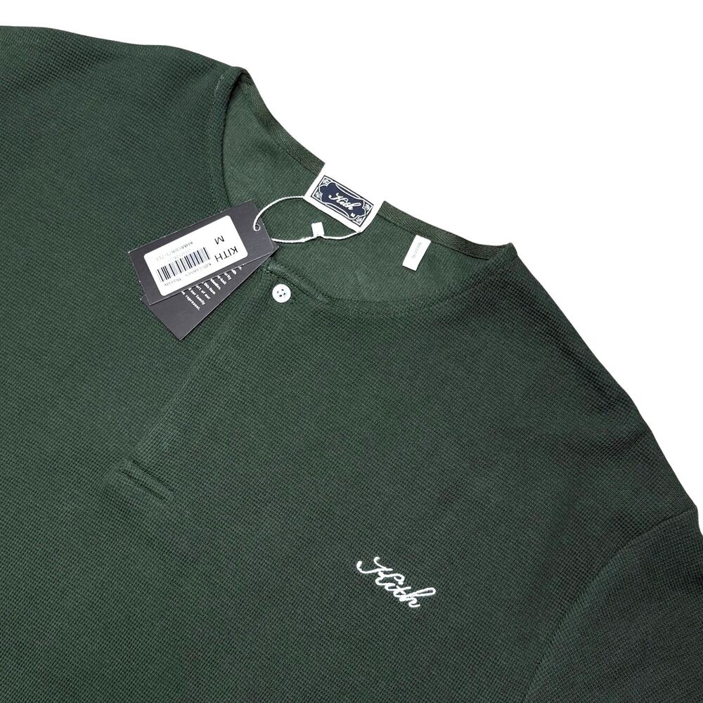 KITH Micro Waffle Colby Henley Pullover Long Sleeve XL - Picture 2 of 3